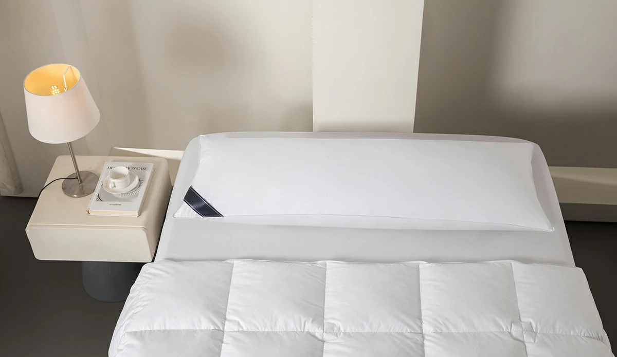 Elegance 50″ Cylindrical Feather Pillow